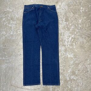 Vintage Wrangler Jeans‎ 38x33 Blue Pants Cowboy Western 13MWZ Denim Tag 40x34 C1